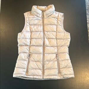 Charter Club Cream Quilted Puffer Vest